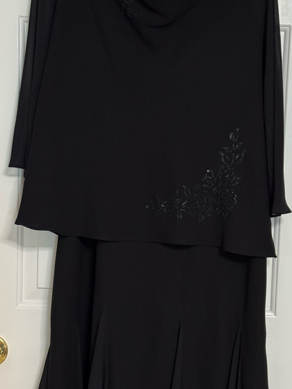 Dressbarn 2 Pc Black Maxi Skirt Formal set